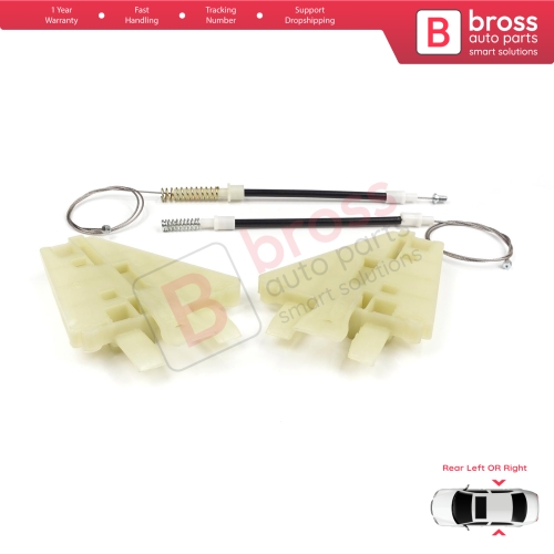 Power Window Regulator Repair Kit Rear Left or Right for Alfa Romeo 159 939 2005-2011 4/5 Door 71740123 71740124
