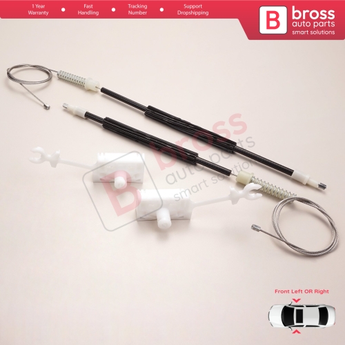 Window Regulator Repair Set Front Left or Right for Alfa Romeo 147 937 2000-2010 3/5 Door 46751871 46751870