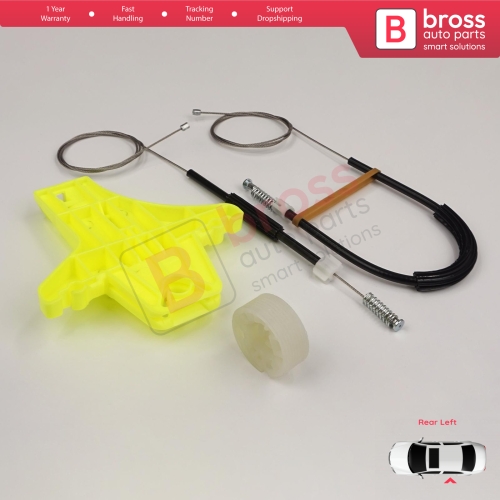 Window Regulator Repair Kit Rear Left for VW Amarok MK1 2H 2010-2022 4-Door Pickup 2H7839401