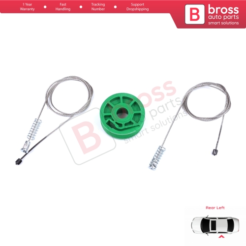 Power Window Regulator Repair Set Rear Left Door for Audi A4 S4 RS4 B5 8D 8D2 8D5 1994-2002 4/5 Door 8D0839461