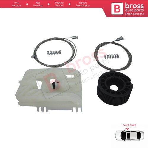 Power Window Regulator Repair Kit Front Right for Ford Transit Custom Tourneo MK1 V362 F3 FY FZ 2012-2023 BK21V23200AD