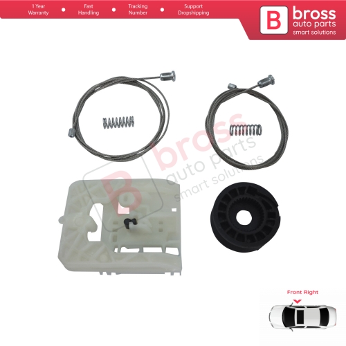 Power Window Regulator Repair Kit Front Right for Ford Transit Custom Tourneo MK1 V362 F3 FY FZ 2012-2023 BK21V23200AD