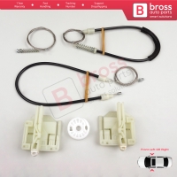 Window Regulator Repair Set Front Left or Right for BMW 3 Series E90 E91 2004-2012 4/5 Door 51337140587 51337140588