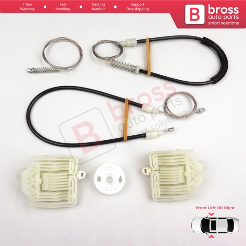 Window Regulator Repair Set Front Left or Right for BMW 3 Series E90 E91 2004-2012 4/5 Door 51337140587 51337140588