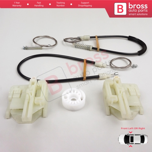 Window Regulator Repair Set Front Left or Right for BMW 3 Series E90 E91 2004-2012 4/5 Door 51337140587 51337140588