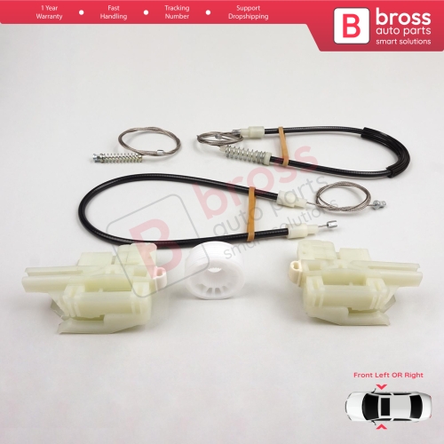 Window Regulator Repair Set Front Left or Right for BMW 3 Series E90 E91 2004-2012 4/5 Door 51337140587 51337140588