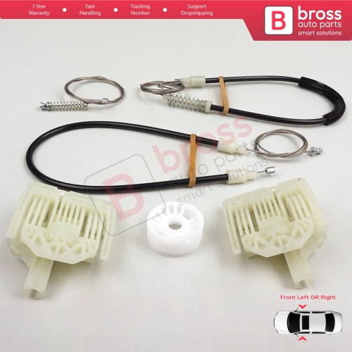 Window Regulator Repair Set Front Left or Right for BMW 3 Series E90 E91 2004-2012 4/5 Door 51337140587 51337140588