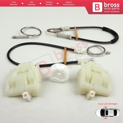Window Regulator Repair Set Front Left or Right for BMW 3 Series E90 E91 2004-2012 4/5 Door 51337140587 51337140588