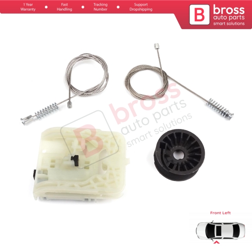 Power Window Regulator Repair Kit Front Left for Fiat Tipo MK2 356 357 Egea 2015-On 4/5 Door 52072857