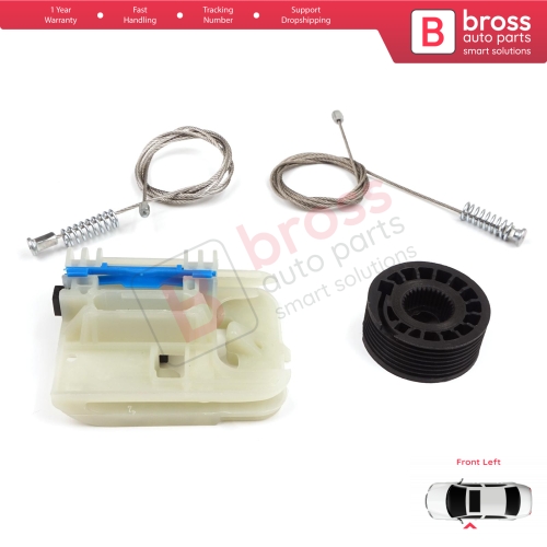 Power Window Regulator Repair Kit Front Left for Fiat Tipo MK2 356 357 Egea 2015-On 4/5 Door 52072857