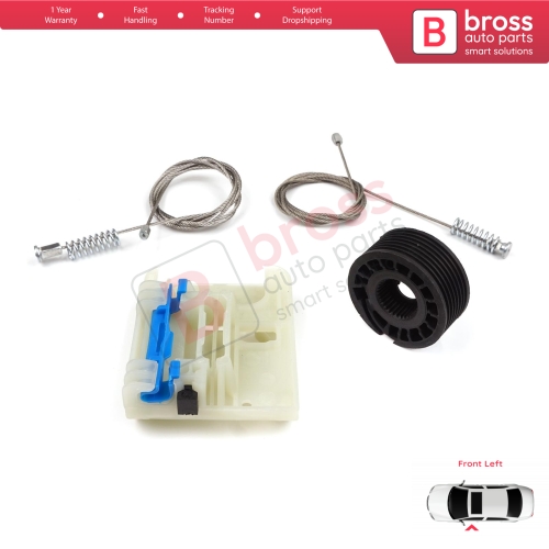 Power Window Regulator Repair Kit Front Left for Fiat Tipo MK2 356 357 Egea 2015-On 4/5 Door 52072857