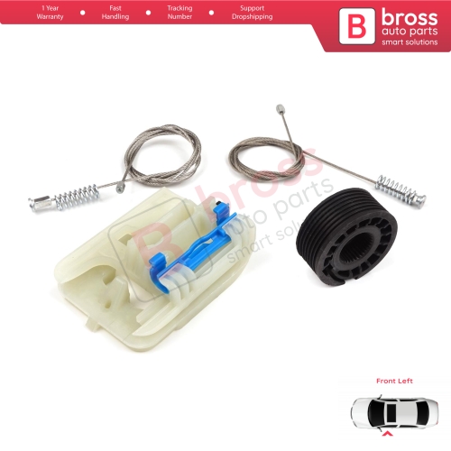 Power Window Regulator Repair Kit Front Left for Fiat Tipo MK2 356 357 Egea 2015-On 4/5 Door 52072857