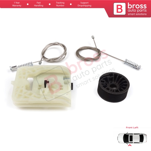 Power Window Regulator Repair Kit Front Left for Fiat Tipo MK2 356 357 Egea 2015-On 4/5 Door 52072857