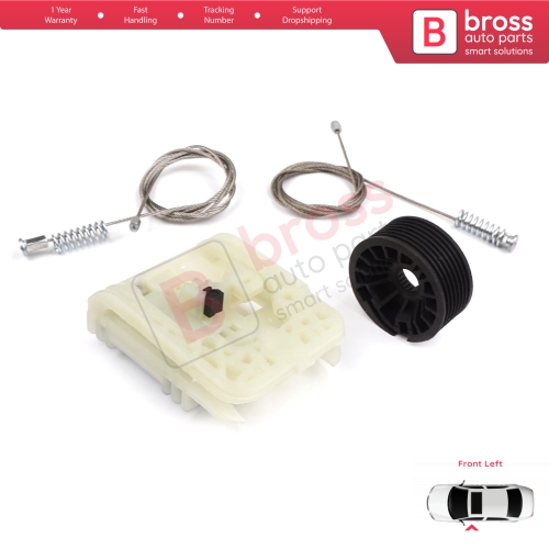 Power Window Regulator Repair Kit Front Left for Fiat Tipo MK2 356 357 Egea 2015-On 4/5 Door 52072857