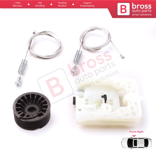 Power Window Regulator Repair Kit Front Right for Fiat Tipo MK2 356 357 Egea 2015-On 4/5 Door 52072856