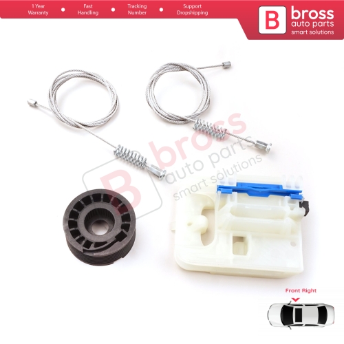 Power Window Regulator Repair Kit Front Right for Fiat Tipo MK2 356 357 Egea 2015-On 4/5 Door 52072856