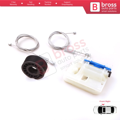 Power Window Regulator Repair Kit Front Right for Fiat Tipo MK2 356 357 Egea 2015-On 4/5 Door 52072856