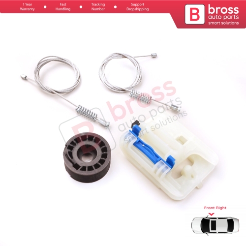Power Window Regulator Repair Kit Front Right for Fiat Tipo MK2 356 357 Egea 2015-On 4/5 Door 52072856