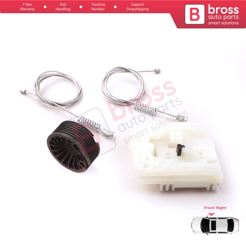 Power Window Regulator Repair Kit Front Right for Fiat Tipo MK2 356 357 Egea 2015-On 4/5 Door 52072856