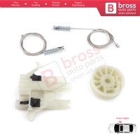 Power Window Regulator Repair Kit Front Right for Fiat 500 2007-On 2/3 Door Hatchback Cabrio Convertible 68070267AD