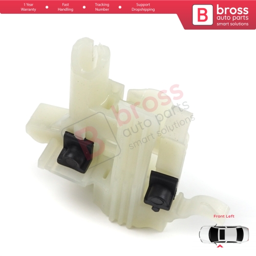 Power Window Regulator Repair Clips Front Left for Fiat 500 2007-On 2/3 Door Hatchback Cabrio Convertible 68070267AD