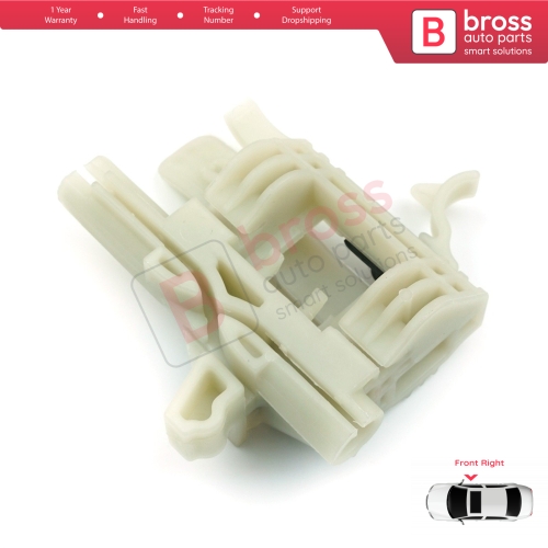 Power Window Regulator Repair Clips Front Right for Fiat 500 2007-On 2/3 Door Hatchback Cabrio Convertible 68070267AD