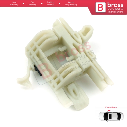 Power Window Regulator Repair Clips Front Right for Fiat 500 2007-On 2/3 Door Hatchback Cabrio Convertible 68070267AD