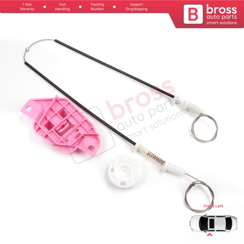 Power Window Regulator Repair Kit Front Left for Hyundai Starex H-1 Grand MK2 TQ 2007–2024 824034H010