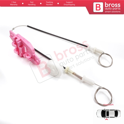 Power Window Regulator Repair Kit Front Left for Hyundai Starex H-1 Grand MK2 TQ 2007–2024 824034H010