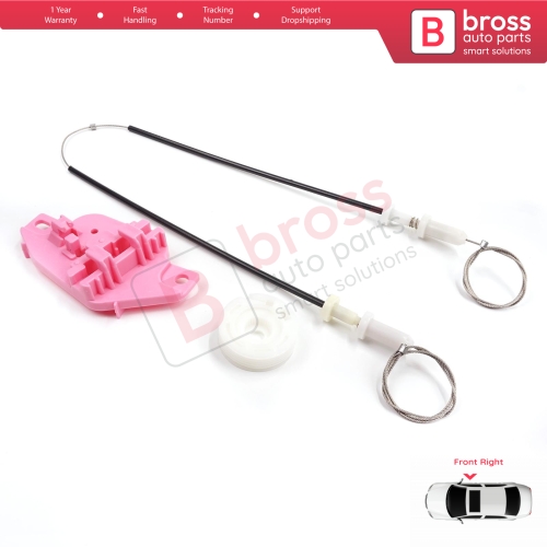 Power Window Regulator Repair Kit Front Right for Hyundai Starex H-1 Grand MK2 TQ 2007–2024 824044H010