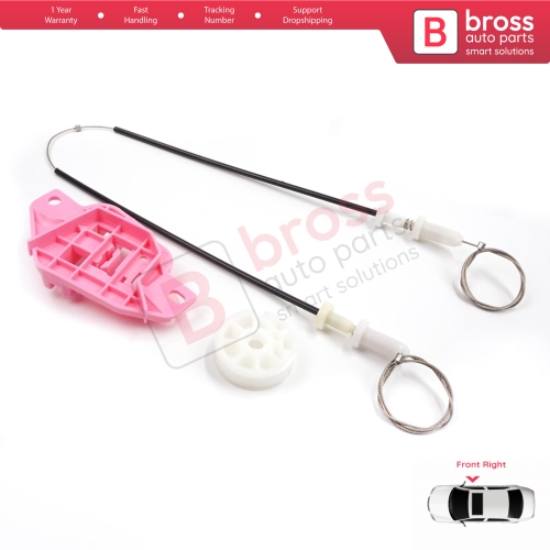 Power Window Regulator Repair Kit Front Right for Hyundai Starex H-1 Grand MK2 TQ 2007–2024 824044H010