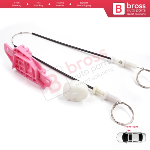 Power Window Regulator Repair Kit Front Right for Hyundai Starex H-1 Grand MK2 TQ 2007–2024 824044H010