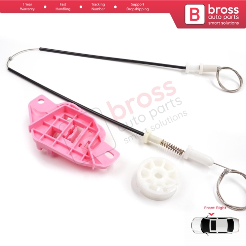 Power Window Regulator Repair Kit Front Right for Hyundai Starex H-1 Grand MK2 TQ 2007–2024 824044H010