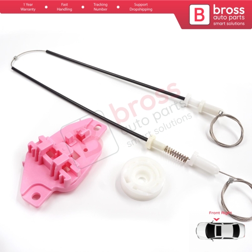 Power Window Regulator Repair Kit Front Right for Hyundai Starex H-1 Grand MK2 TQ 2007–2024 824044H010