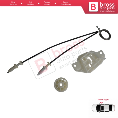 Power Window Regulator Repair Kit Front Right for Hyundai Starex H-1 MK1 A1 1997-2007 824024A000