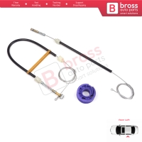 Window Regulator Repair Kit Rear Left for VW Phaeton 3D MK1 2002-2016 SWB Short Wheelbase 3D4839755