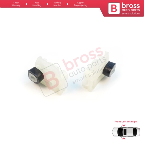 Window Regulator Repair Clips A+B Front Door for VW New Beetle C1 Seat Toledo MK2 1M2 Leon MK1 1M1 Skoda Fabia MK1 6Y Praktik