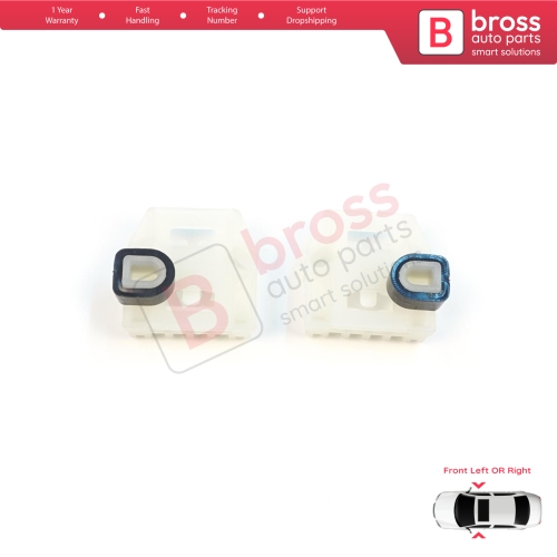 Window Regulator Repair Clips A+B Front Door for VW New Beetle C1 Seat Toledo MK2 1M2 Leon MK1 1M1 Skoda Fabia MK1 6Y Praktik