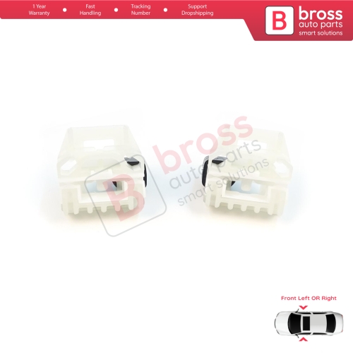 Window Regulator Repair Clips A+B Front Door for VW New Beetle C1 Seat Toledo MK2 1M2 Leon MK1 1M1 Skoda Fabia MK1 6Y Praktik