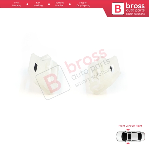 Window Regulator Repair Clips A+B Front Door for VW New Beetle C1 Seat Toledo MK2 1M2 Leon MK1 1M1 Skoda Fabia MK1 6Y Praktik