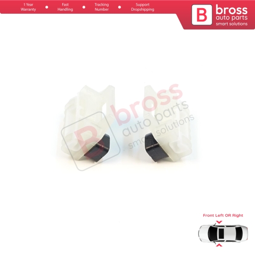 Window Regulator Repair Clips A+B Front Door for VW New Beetle C1 Seat Toledo MK2 1M2 Leon MK1 1M1 Skoda Fabia MK1 6Y Praktik