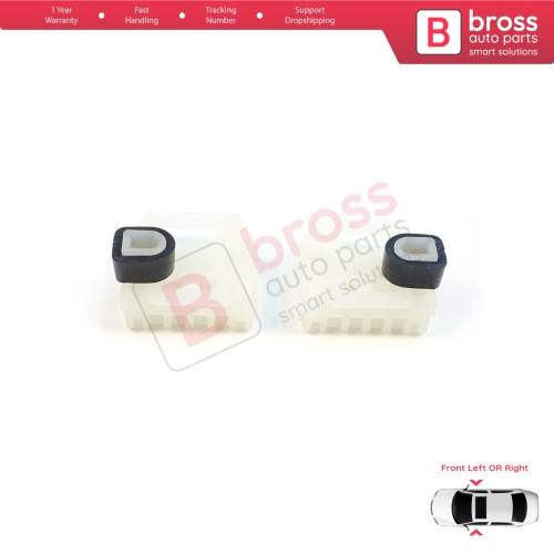 Window Regulator Repair Clips A+B Front Door for VW New Beetle C1 Seat Toledo MK2 1M2 Leon MK1 1M1 Skoda Fabia MK1 6Y Praktik