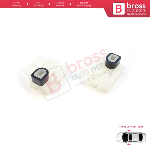 Window Regulator Repair Clips A+B Front Door for VW New Beetle C1 Seat Toledo MK2 1M2 Leon MK1 1M1 Skoda Fabia MK1 6Y Praktik