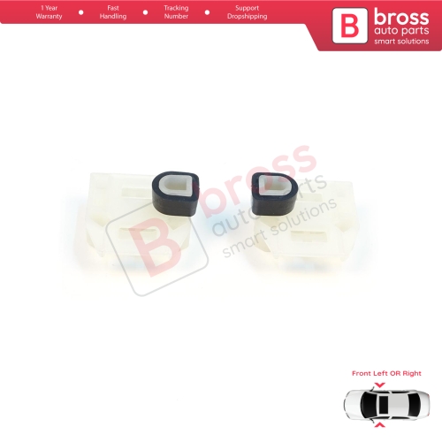 Window Regulator Repair Clips A+B Front Door for VW New Beetle C1 Seat Toledo MK2 1M2 Leon MK1 1M1 Skoda Fabia MK1 6Y Praktik