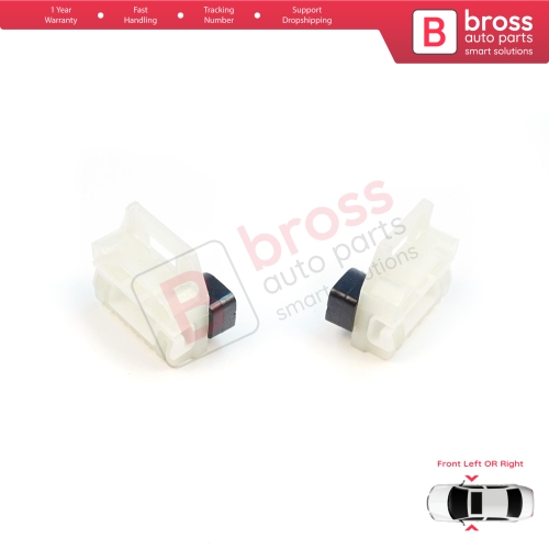 Window Regulator Repair Clips A+B Front Door for VW New Beetle C1 Seat Toledo MK2 1M2 Leon MK1 1M1 Skoda Fabia MK1 6Y Praktik