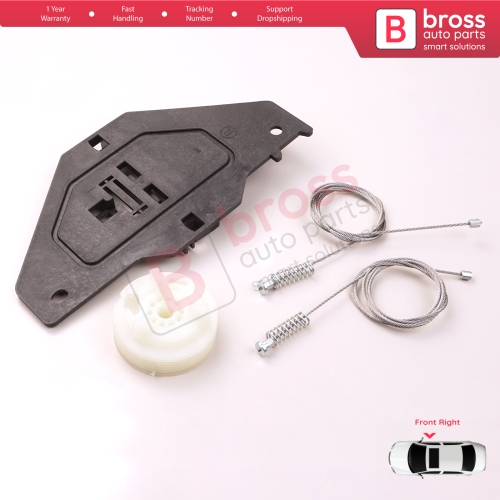 Power Window Regulator Repair Kit Front Right for Citroen C3 MK2 SC A51 2009-2016 5-Door 9813093180