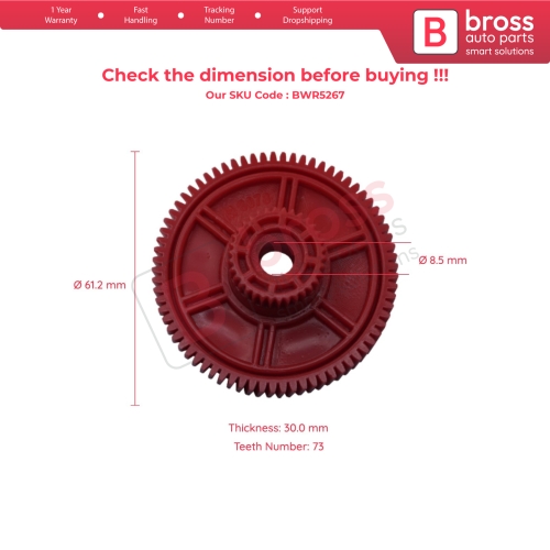 Window Regulator Motor Inner Gear for Ford Focus MK4