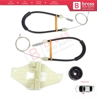 Power Window Regulator Repair Set Front Left Door for Citroen C-Elysee DD Peugeot 301 2012-On 9677416980