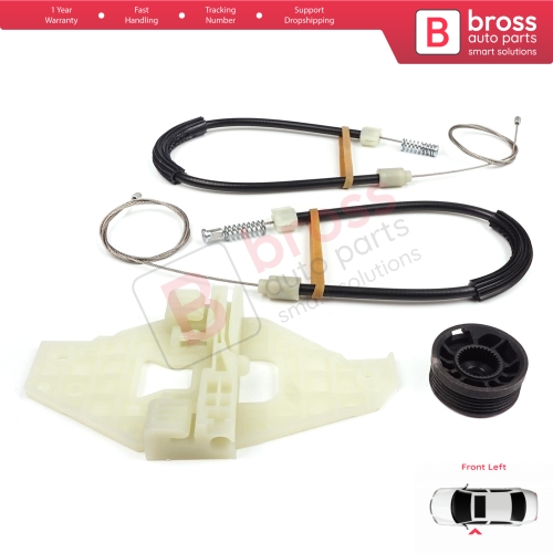 Power Window Regulator Repair Set Front Left Door for Citroen C-Elysee DD Peugeot 301 2012-On 9677416980
