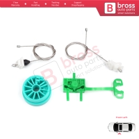 Power Window Regulator Repair Set Front Left Door for Fiat Punto MK2 188 188AX 1999-2005 3/5 Door 0046536312